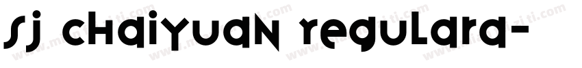 SJ Chaiyuan Regulara字体转换